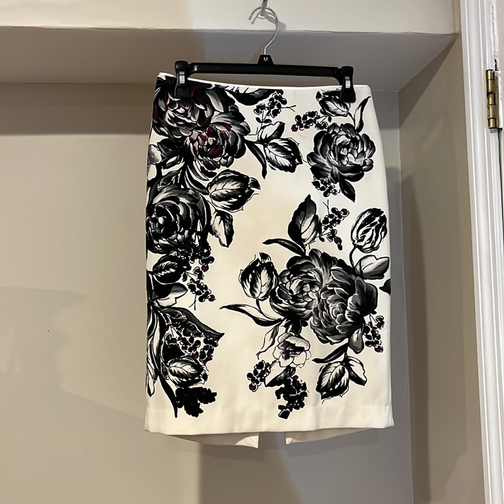 Floral pencil skirt